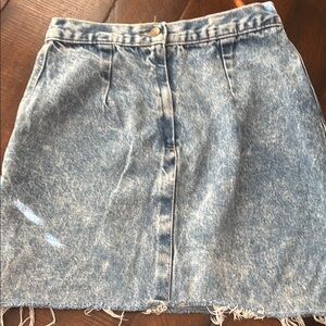 Zena Blue A-Line Mini Skirt Casual